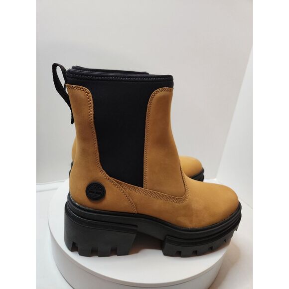 Timberland Chelsea Boots – Everleigh – Women’s 9 – Wheat Nubuck – Pull-On Ankle - Picture 6 of 11